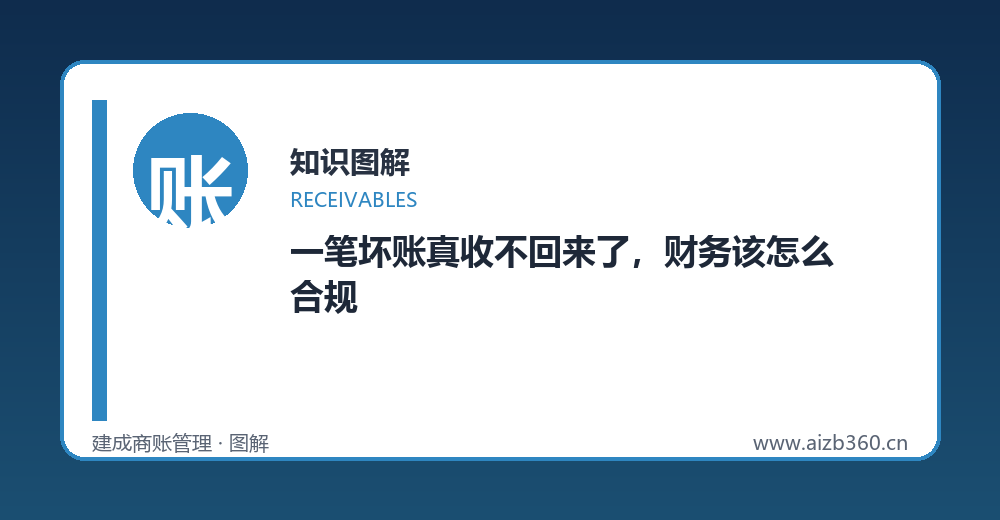 坏账核销与税务处理图解