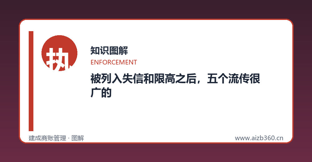 失信限高知识图解