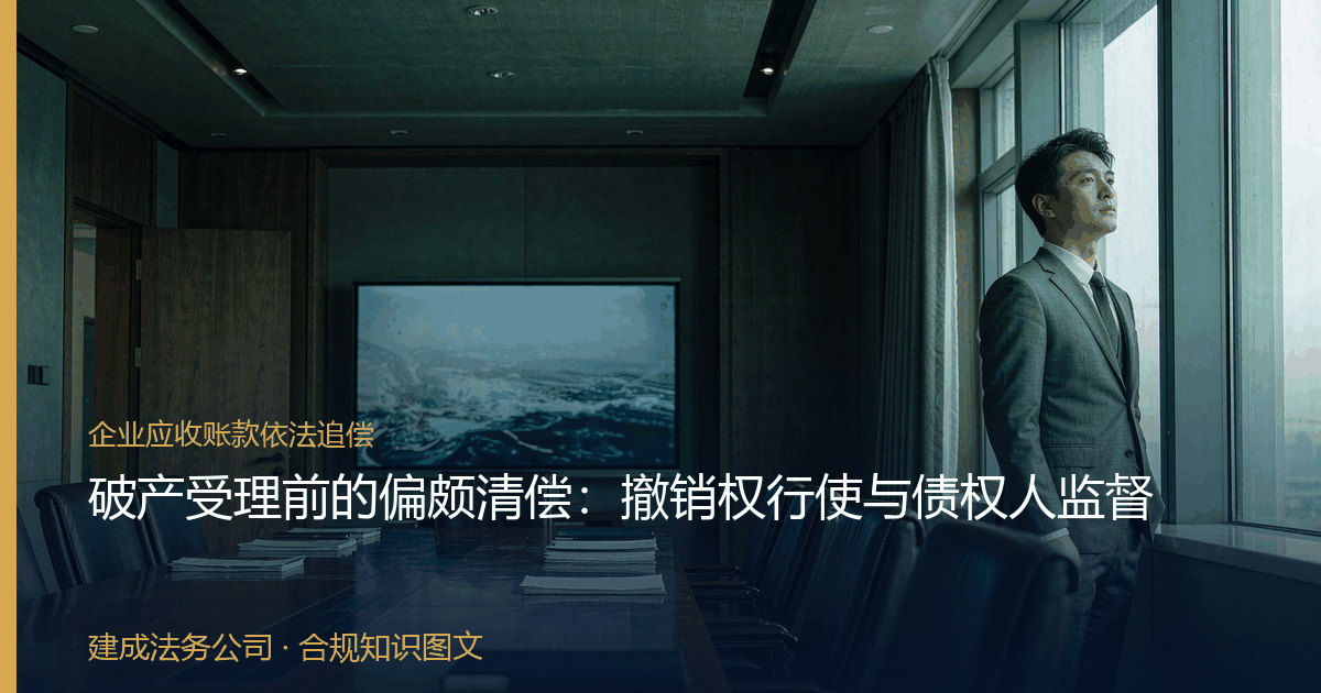 破产受理前的偏颇清偿：撤销权行使与债权人监督-封面