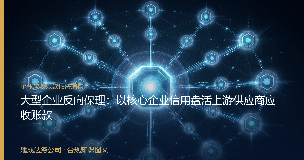大型企业反向保理：以核心企业信用盘活上游供应商应收账款-封面
