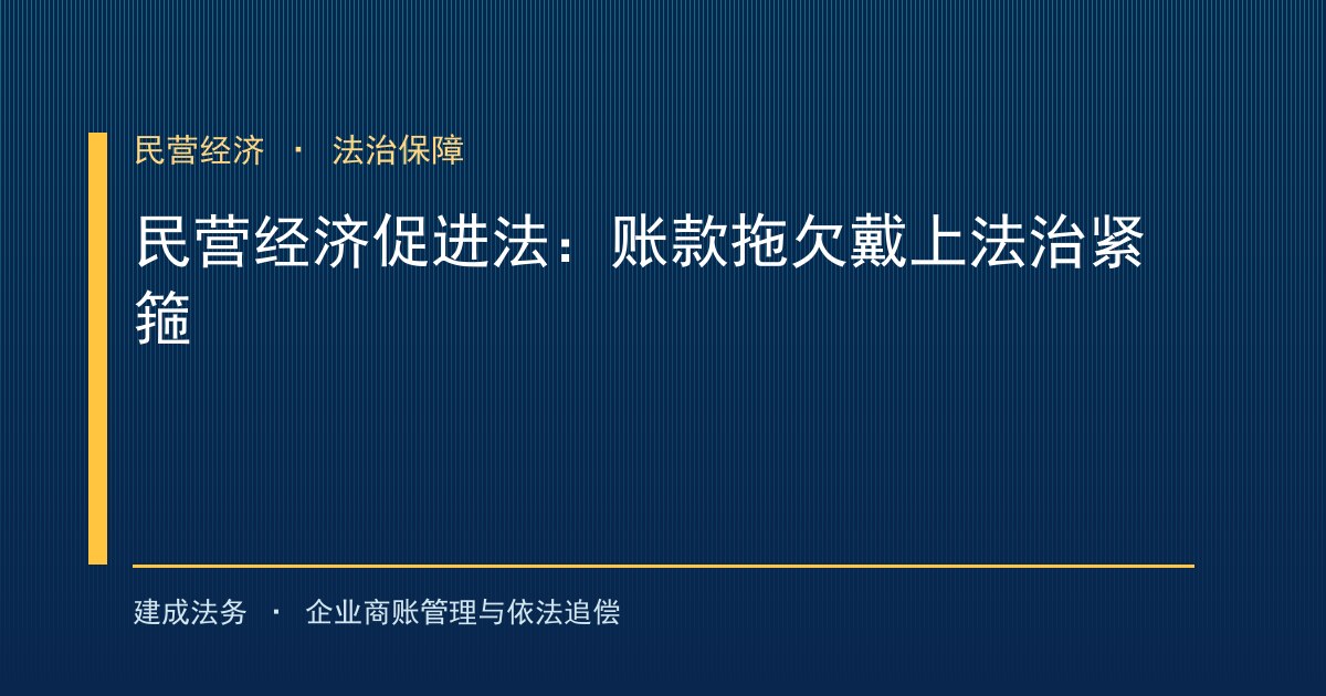 民营经济促进法落地：账款拖欠戴上"法治紧箍"，清欠专项债打通回款堵点（安康）-封面