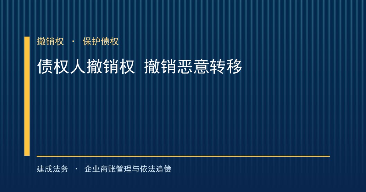 债权人撤销权：撤销债务人恶意转移财产保护债权（丰满）-封面